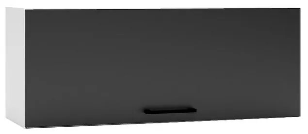 Kuchynská skrinka Denis W90OKGR čierna mat continental/biela