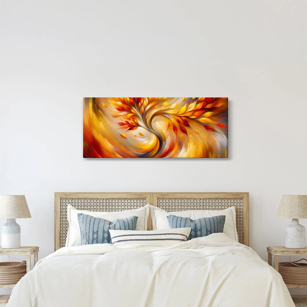 Obraz - Jesenný strom (120x50 cm)