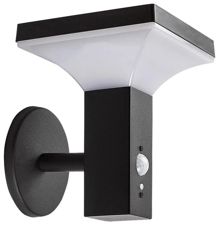 Rabalux 77044 - LED solárne nástenné svietidlo GELEEN LED/4W/230V IP44 čierne