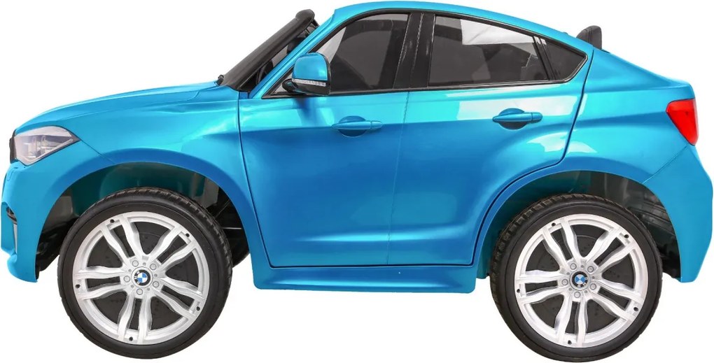 Ramiz Elektrické autíčko BMW X6M XXL pre 2 deti lakované modré SUV + diaľkové ovládanie