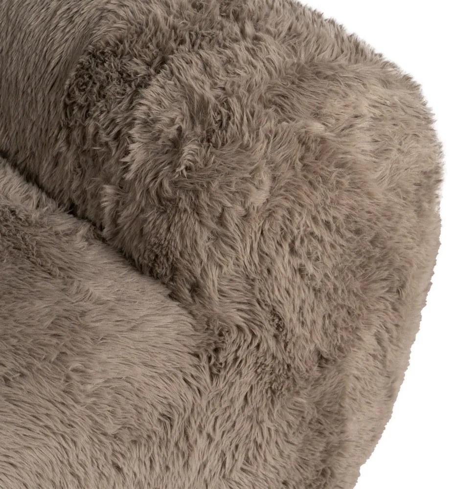 Hnedé kreslo Teddy – Ixia