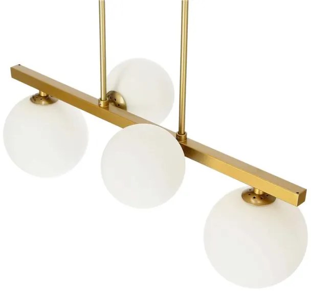 Candellux Mosadzný závesný luster Kama pre žiarovku 4x G9 34-73426