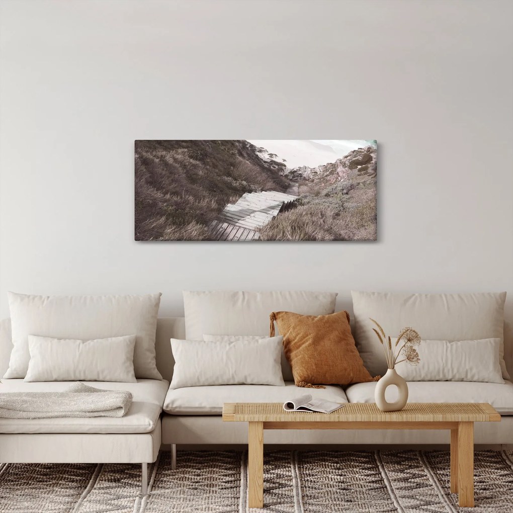 Obraz - Cesta k smaragdovému moru (120x50 cm)