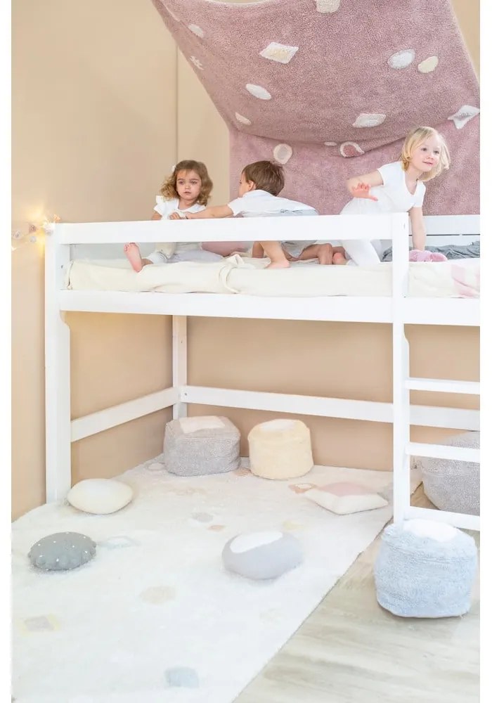 Ružový prateľný ručne tkaný bavlnený detský koberec 140x200 cm Noah – Lorena Canals