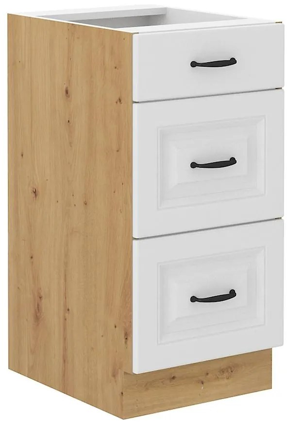 Kuchynská skrinka Stilo biela matná/artisan 40D 3S BB