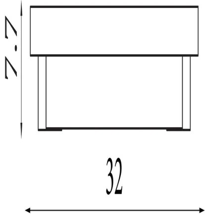 Searchlight 18380-32GO - LED stenska svetilka ANCHOR LED/12W/230V