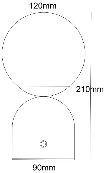 Globo 21006S - LED Stmievateľná dotyková stolná lampa JULSY LED/2,5W/3,7V čierna