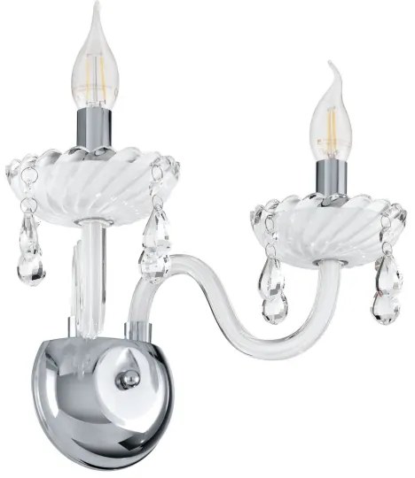 Eglo 39116 - Nástenné svietidlo CARPENTO 2xE14/40W/230V