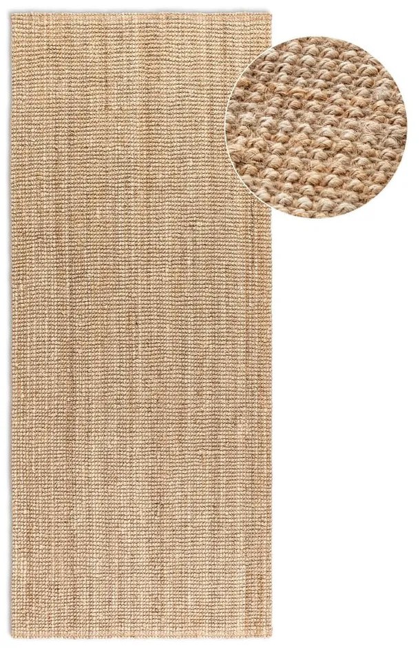 Jutový behúň v prírodnej farbe 80x200 cm Bouclé – Hanse Home