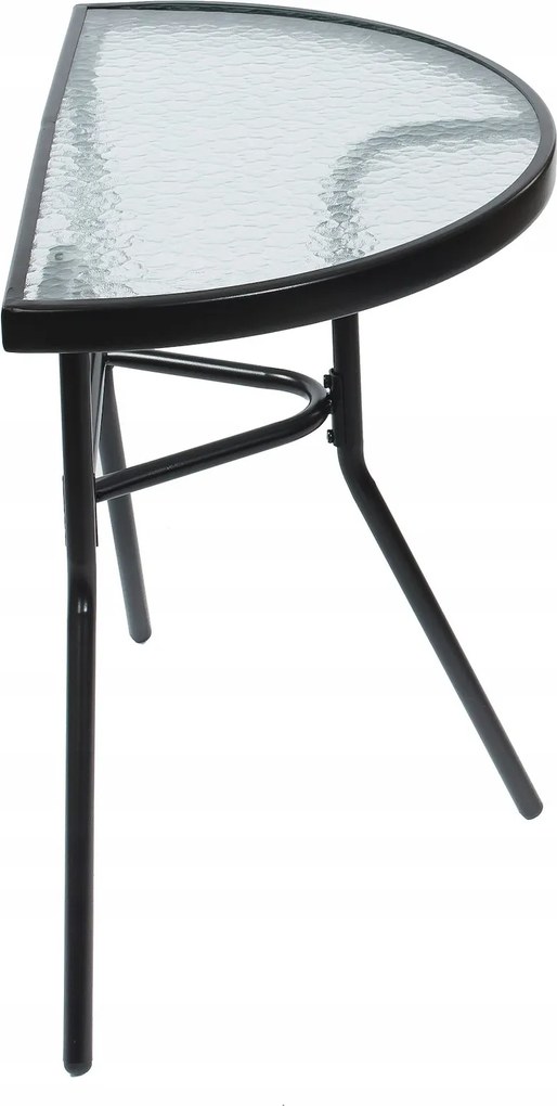 JU Balkónový stôl 70 x 41 x 64 cm (v), podstavec v čiernej farbe