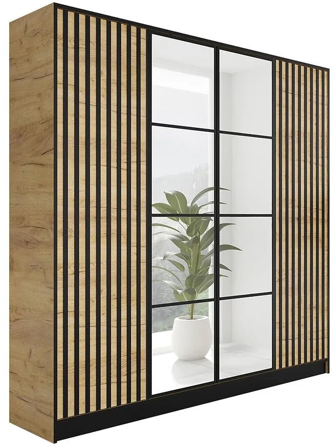 Skriňa Eden 4d 207 Dub Craft Zlatý 3