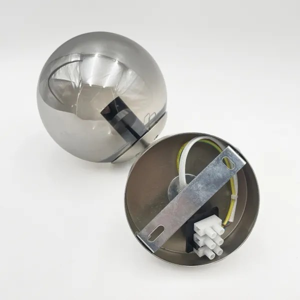 Brilagi - Nástenné svietidlo MALIVA 1xE14/15W/230V matný chróm/zadymené sklo