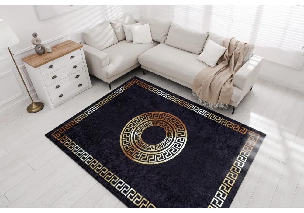 Kusový koberec Asoli čiernozlatý 200x290cm