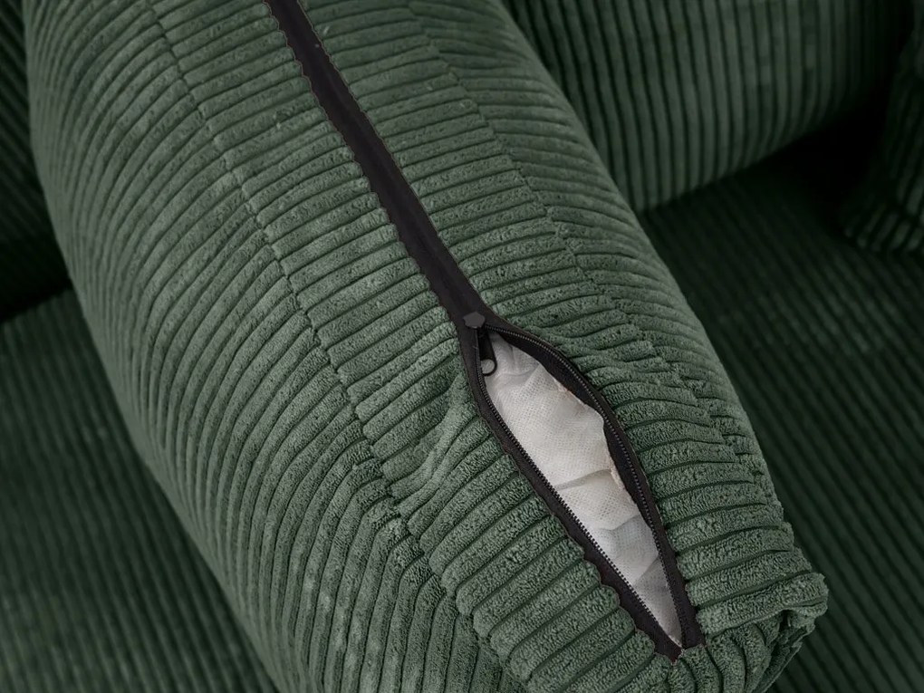 Tmavozelená sedacia súprava do U SMART COSARO 295x140 cm