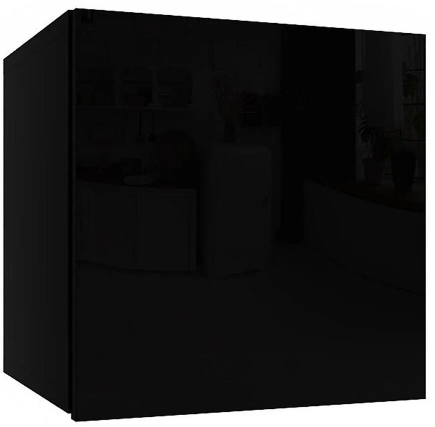 Závesná skrinka Izumi-20-BL čierna mat/lesk