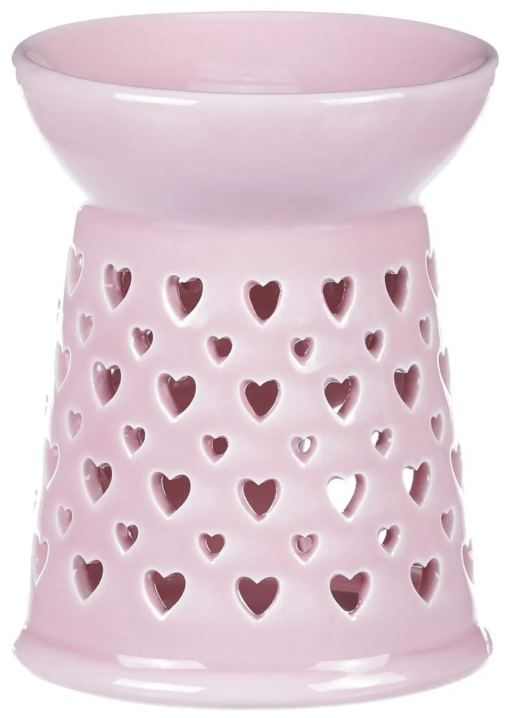 Porcelánová arómalampa Pink, 11 x 11 x 14 cm