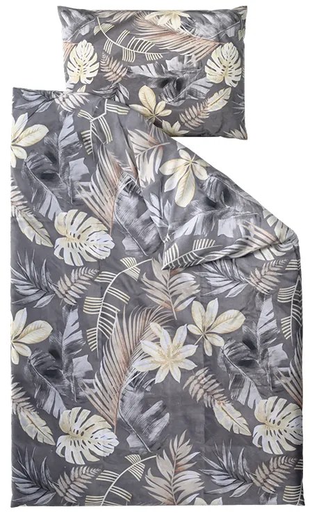 Obliečky z mikrovlákna LUVIO sivé hotelová kapsa Rozmer obliečky: 70 x 90 cm | 140 x 220 cm