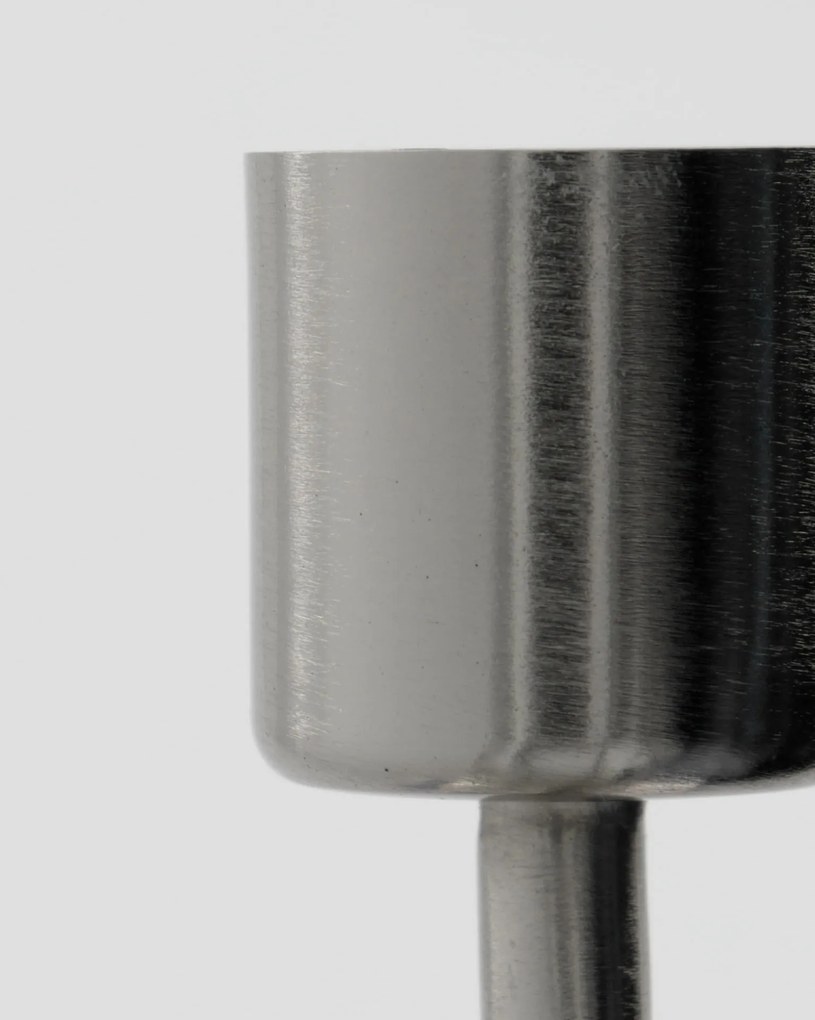 House Doctor Kovový svietnik Anit Silver 7 cm