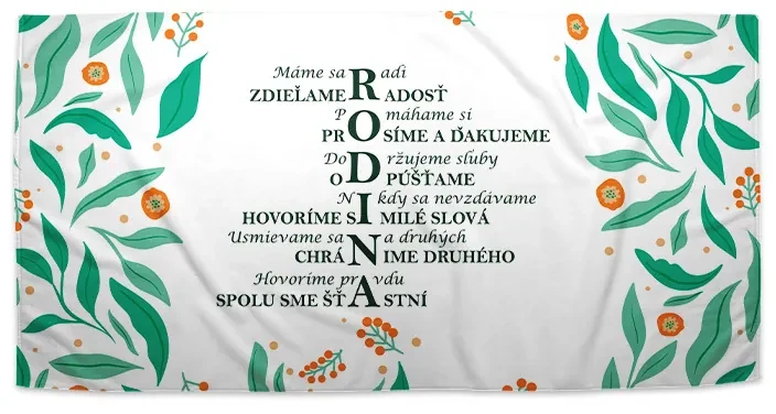 Sablio Uterák Rodina 2 - 50x100 cm