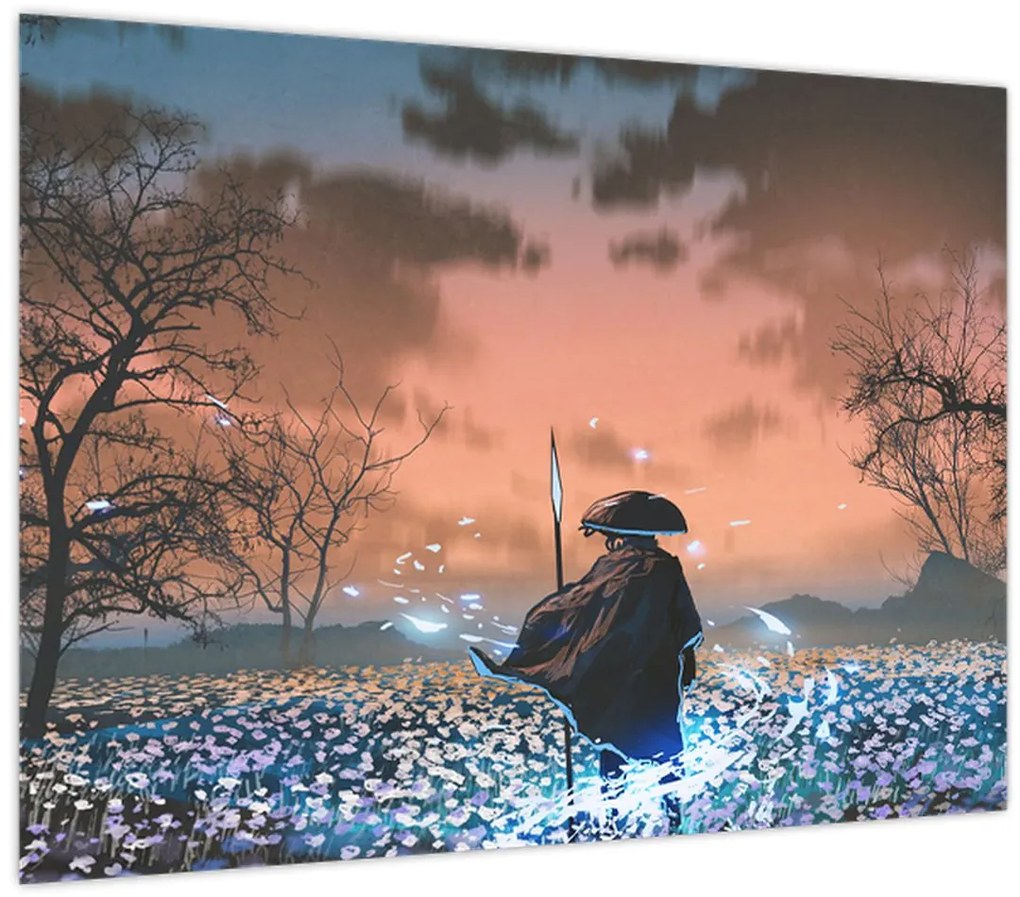 Obraz - Ilustrácia bojovníka (70x50 cm)