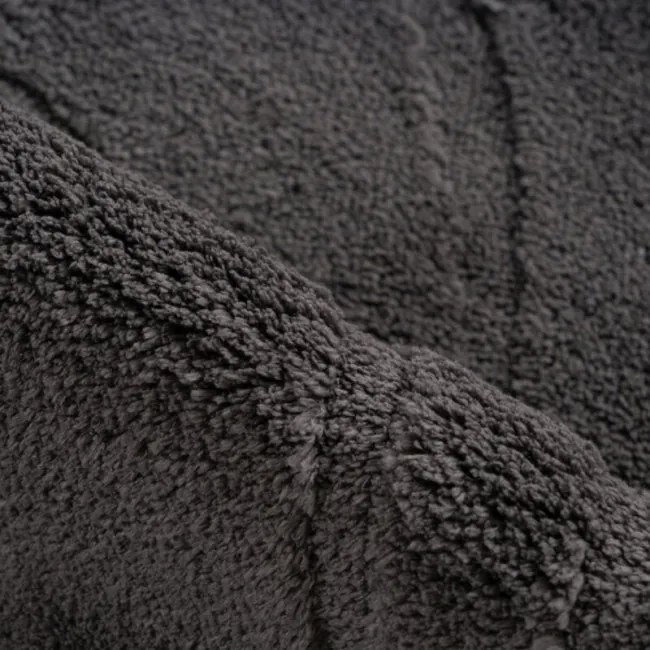 Kúpeľňový koberček WAVES 400 tmavosivý