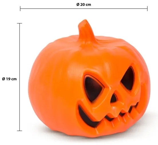 LED Dekorácia so zvukovým efektom HALLOWEEN LED/3xAAA tekvica