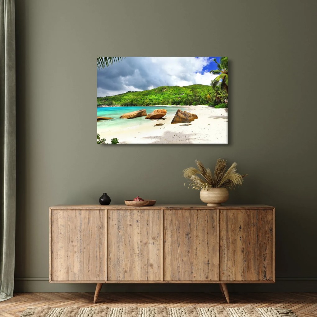 Obraz - Takamaka, Seychely (90x60 cm)