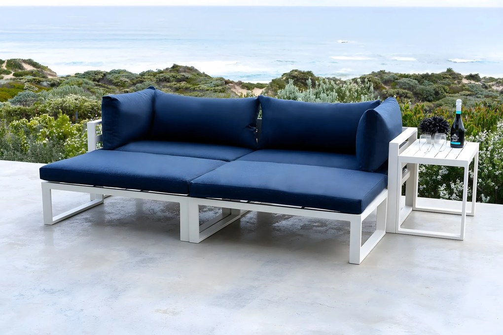 Modulárna záhradná zostava Santo biela