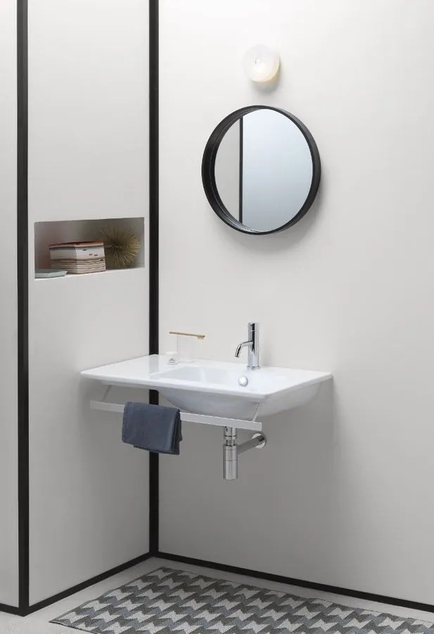 GSI GSI, PURA keramické umývadlo Slim 122x46cm, bez otvoru, biela ExtraGlaze, 8887011