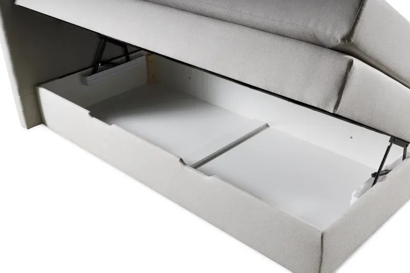 Kontinentálna boxspring posteľ AMBER, 200x180, krémová (barell 03)