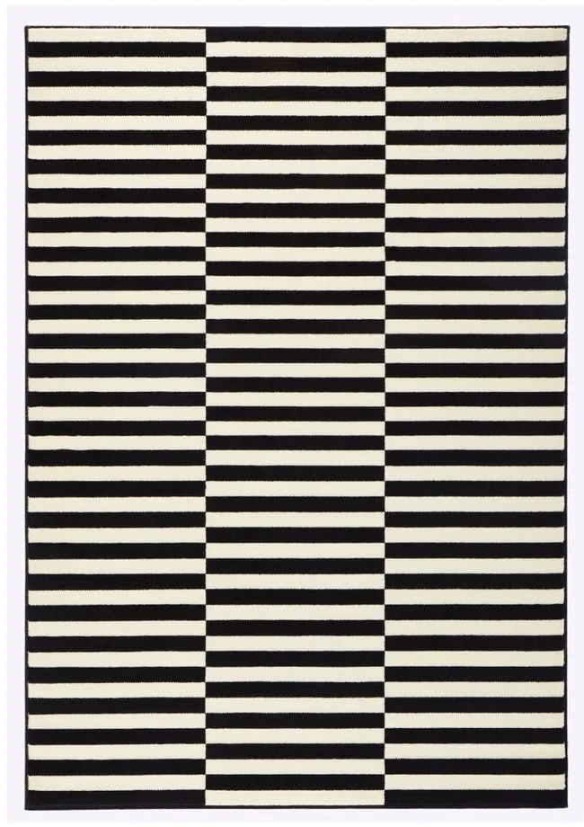 Čierny/krémovobiely koberec 80x150 cm Gloria – Hanse Home