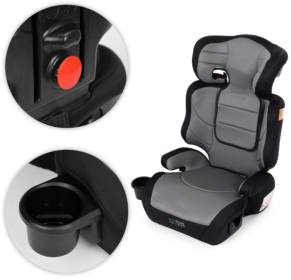 Detská autosedačka 2 v 1, i-SIZE, výška sedadla 100 – 150 cm, ECOTOYS