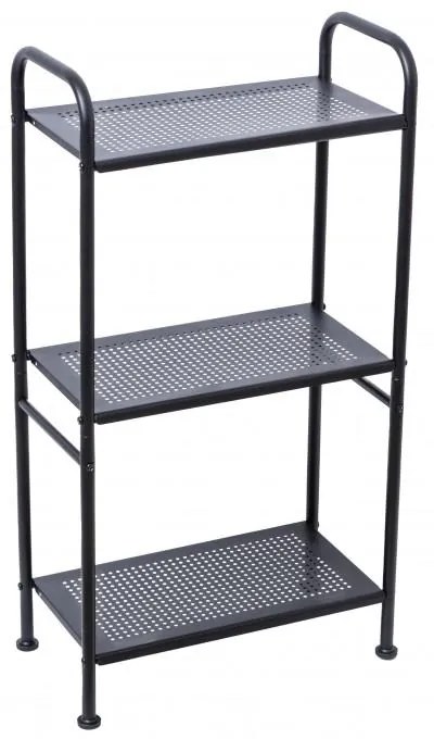 Erga Miki, 3-policový regál 405x210x770, čierna matná, ERG-YKA-P.MIKI-3