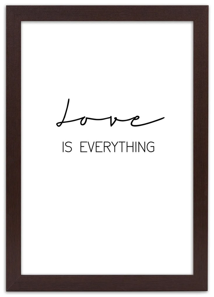 Gario Plagát Love is everything Farba rámu: Bez rámu, Rozmery: 40 x 60 cm