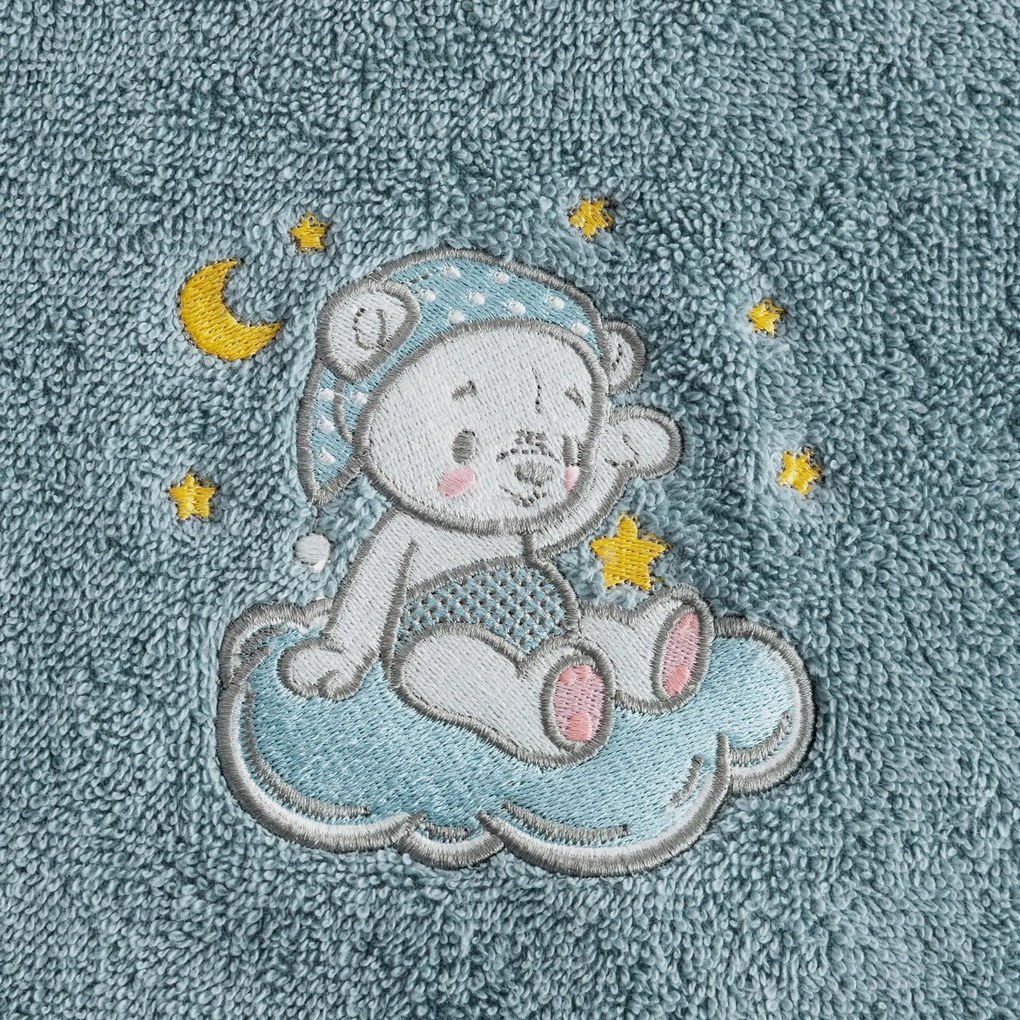 DETSKÝ BAVLNENÝ UTERÁK BABY75 SADA 3 KS 70X140 CM SVETLOMODRÁ