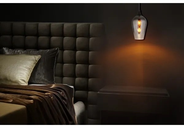 Globo 15552H3 - Luster na lanku LAVUS 1xE27/60W/230V pr. 18 cm čierna