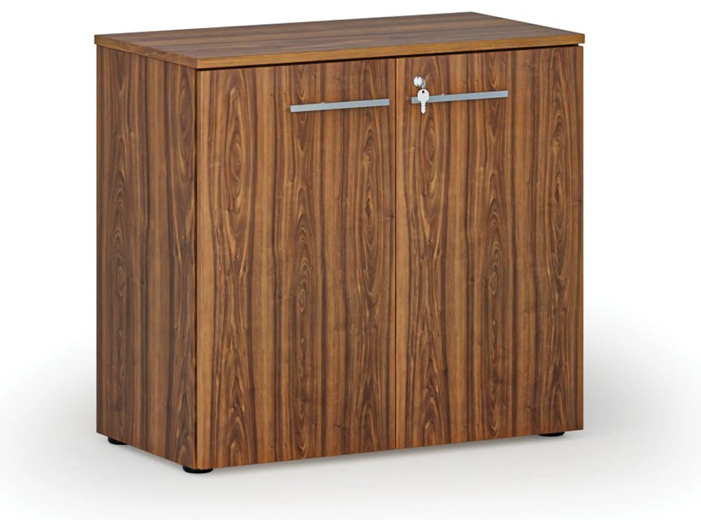 Kancelárska skriňa s dverami PRIMO WOOD, 800 x 420 x 740 mm, orech