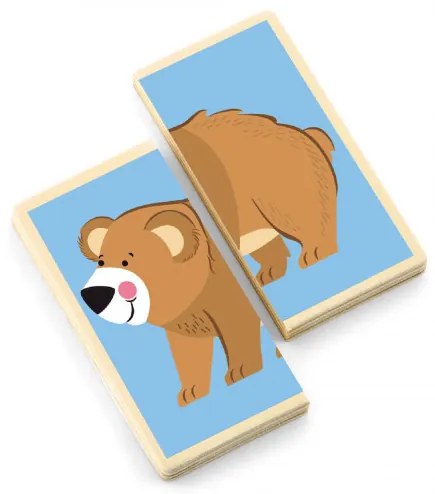 Zodpovedajúce puzzle Viga 50842 divoké zvieratká