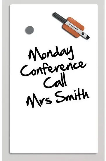 Bi-Office Sklenená magnetická tabuľa na stenu, 780 x 480 mm, biela