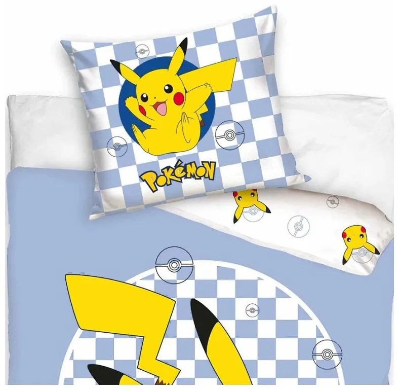 Detské obliečky Pokémon Jedinečný Pikachu 140x200/70x90 cm