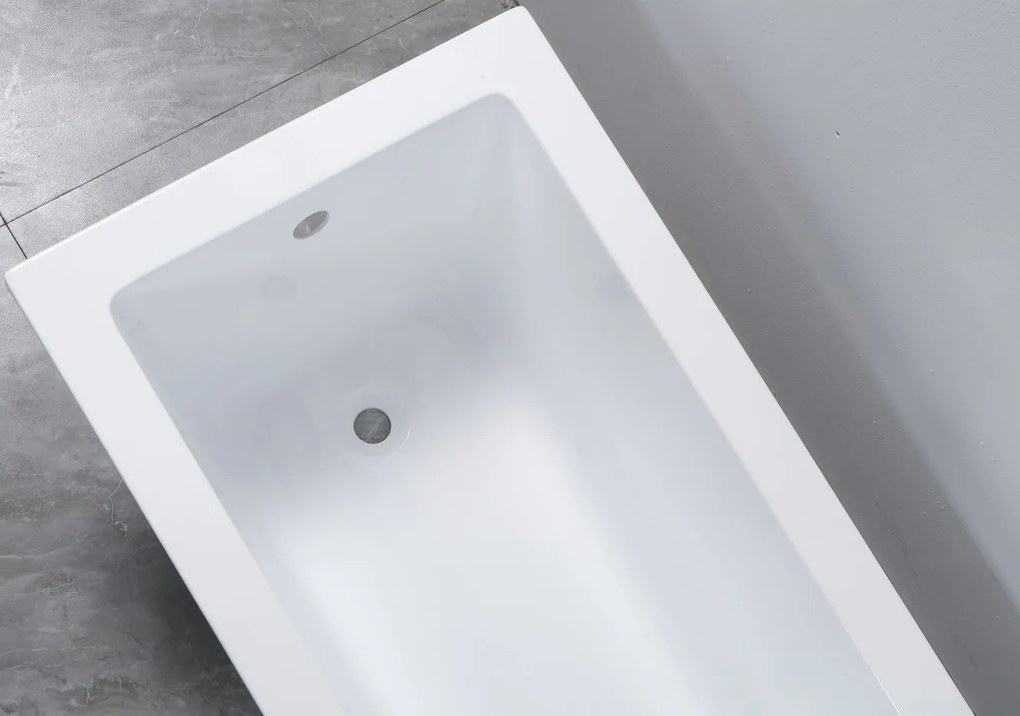 Erga Pureline-S, vaňa 1500x700x400 mm bez nožičiek, biela lesklá, ERG-V07-PURELINE-S-150x070-WH