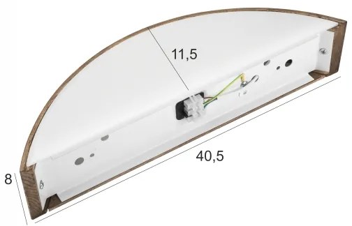 Brilagi - LED nástenné svietidlo CARVALHO 1xE27/60W/230V dub orech