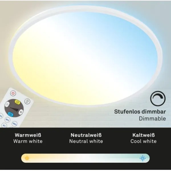 Briloner 7079-016 - LED Stmievateľné svietidlo SLIM LED/18W/230V 2700-6500K + DO