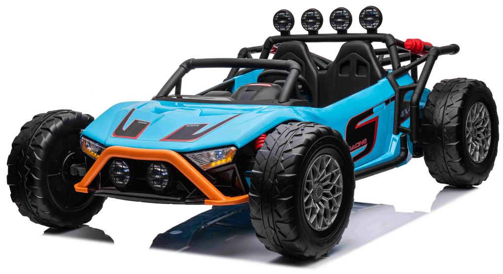 LEAN CARS Elektrické autíčko Buggy Racing 5 - modré - 2X200W - 24V/7Ah - 2023