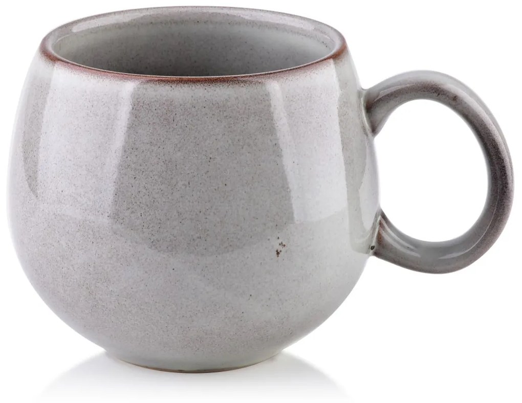 Porcelánový hrnček Eveline 500ml šedý