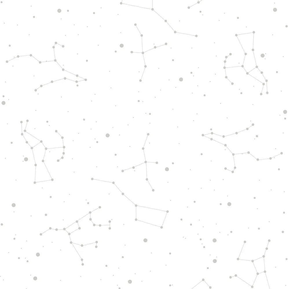 Tapeta hviezdna obloha sivá 280x50cm