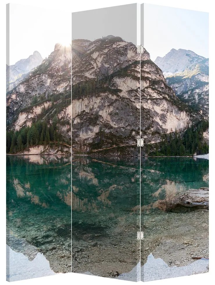 Paraván - Horské jazero (126x170 cm)