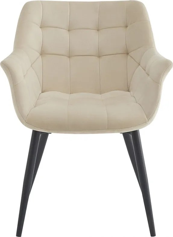 Elegantná čalúnená stolička s podpierkami rúk Jarine - 63*62*80 cm