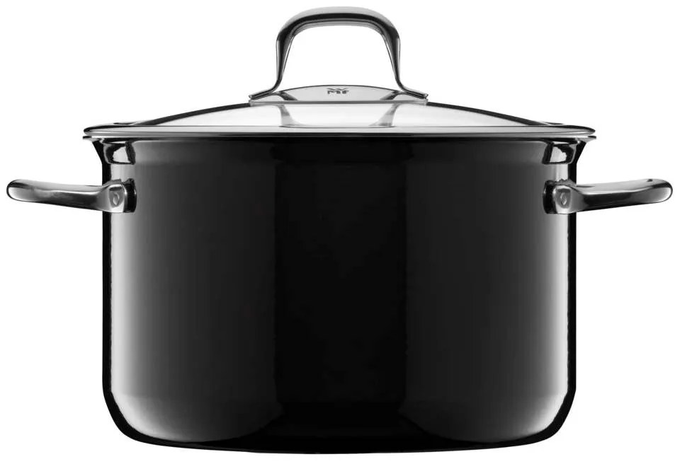 Vysoký hrniec s pokrievkou WMF Fusiontec Compact 24 cm 05.1565.5290 Nerezový/Čierny