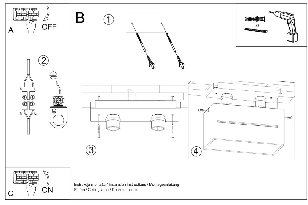 Stropné svietidlo Lobo Maxi, 1x sivé kovové tienidlo